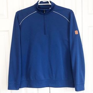 Cutter & Buck Men's Blue 1/4 Zip Syracuse University Sports Pullover Large